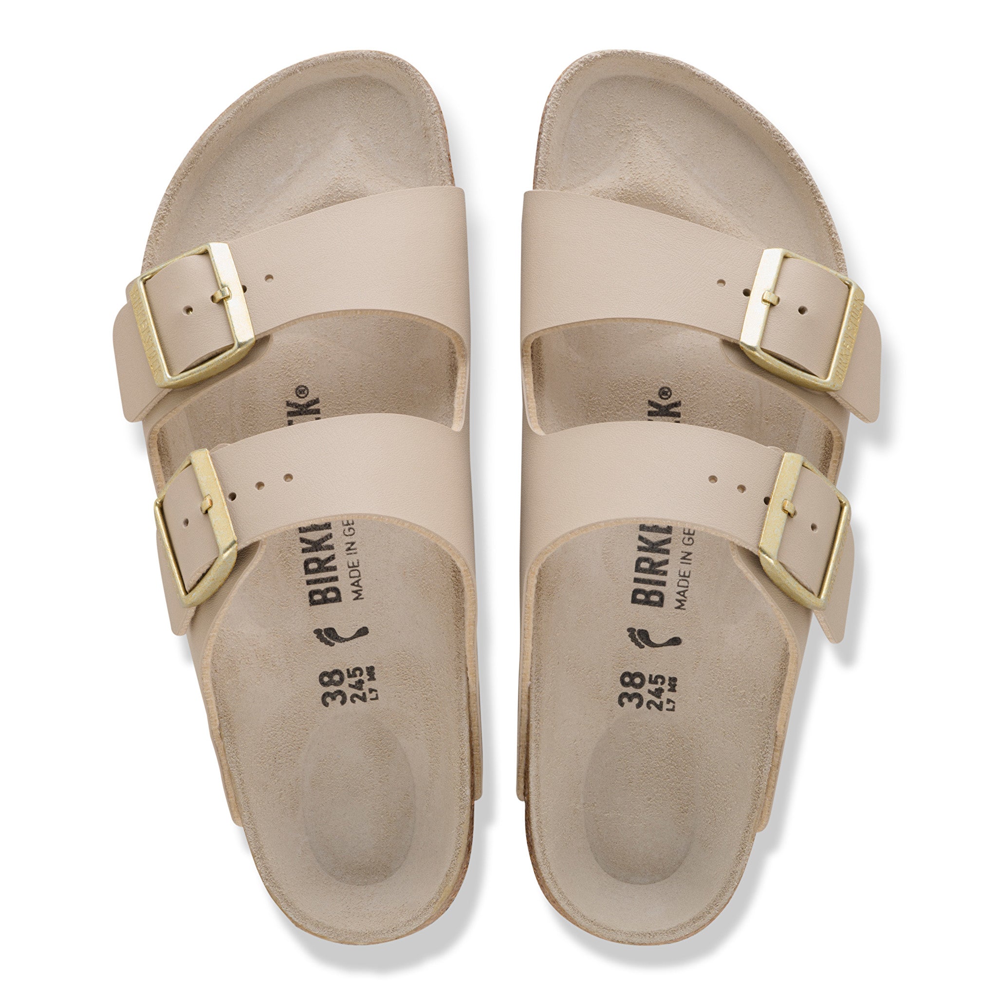 Birkenstock Women's Arizona Birkibuc Sandals in Sand Castle Tonal