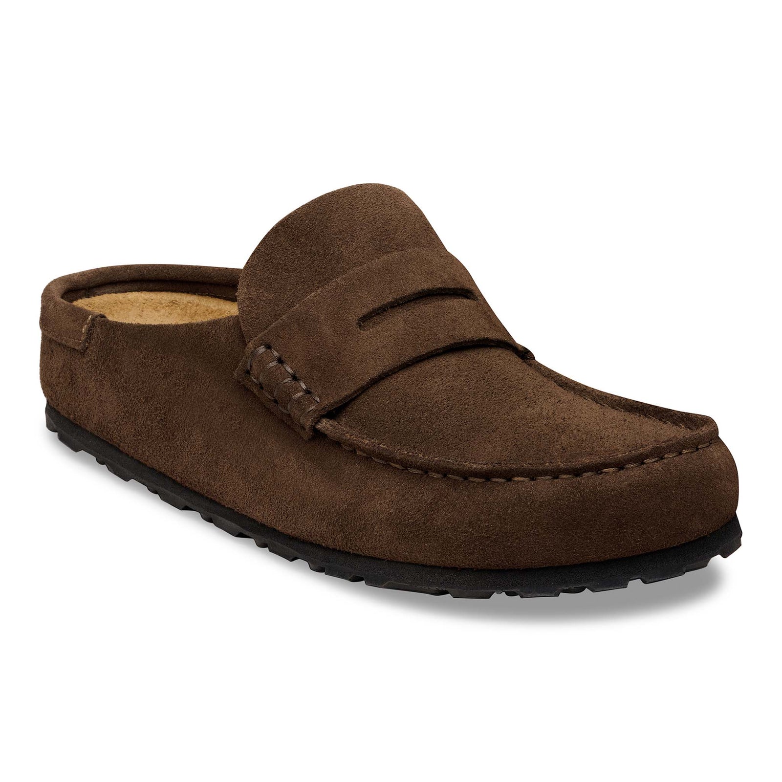 Men's Naples Suede Leather Clog in Carafe