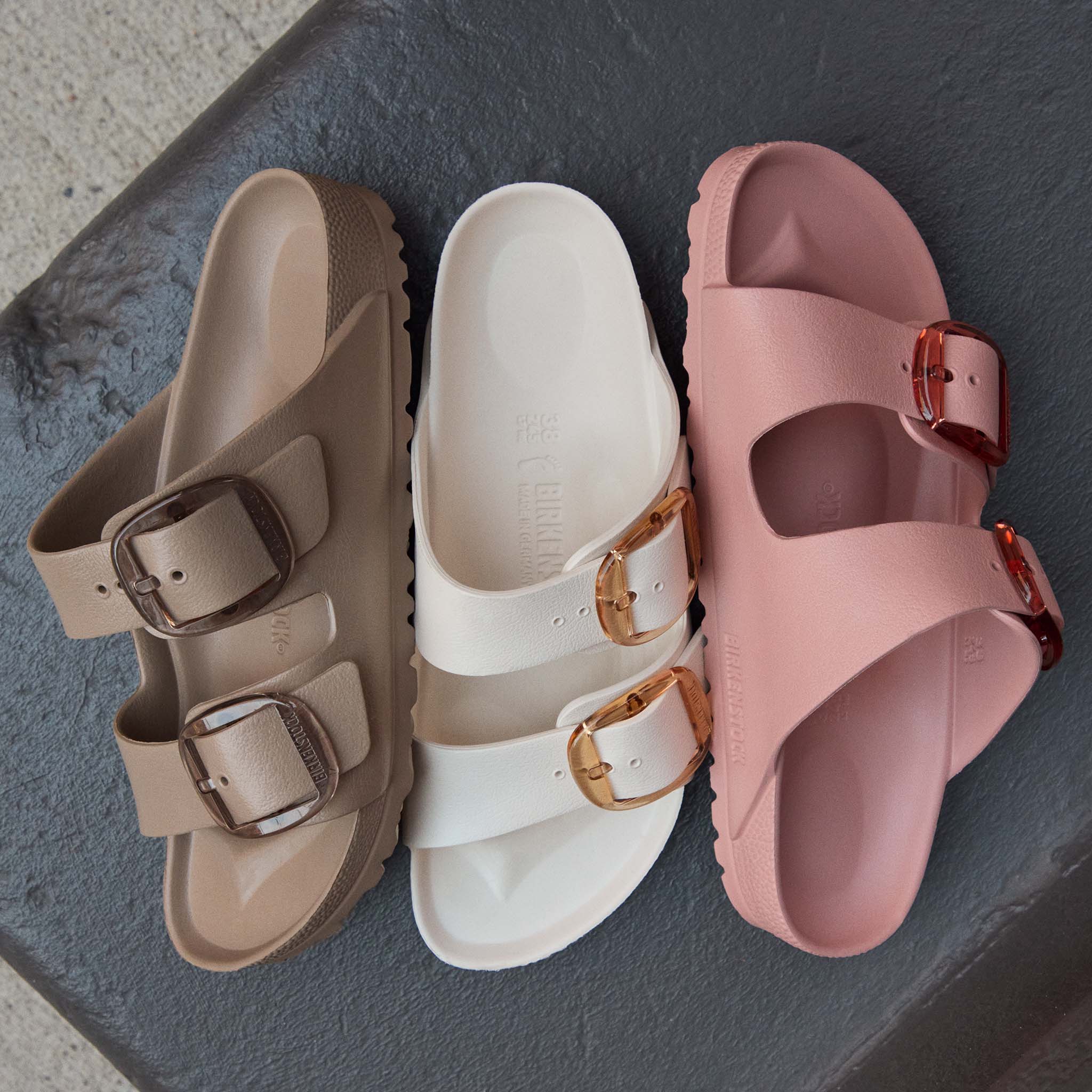 Birkenstock Women's Arizona Big Buckle EVA Sandals in Pink Clay