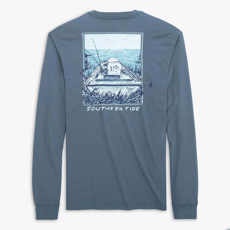 Jon Boat Fishing Long Sleeve T-Shirt