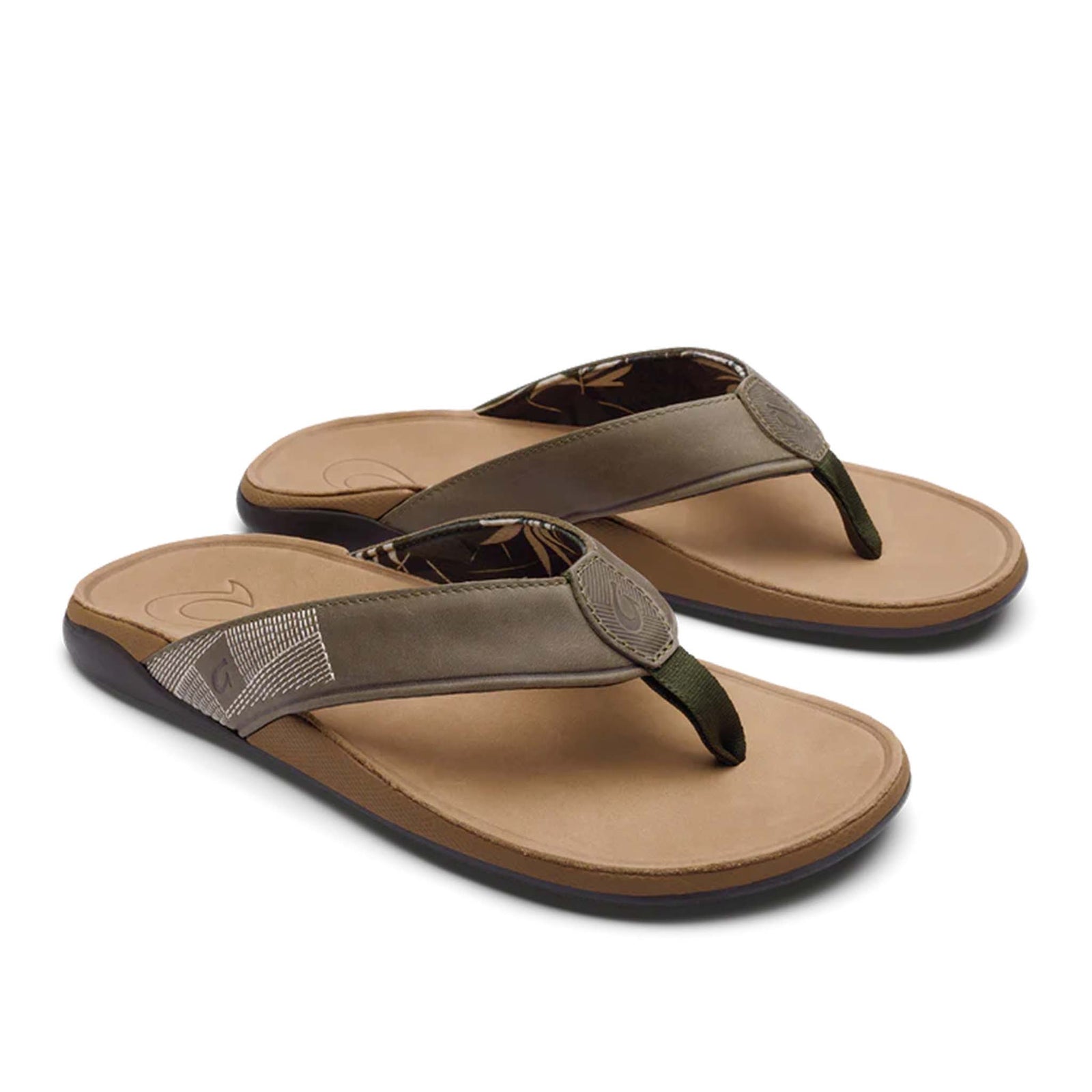 Men's Tuahine Sandals in Hunter and Golden Sand