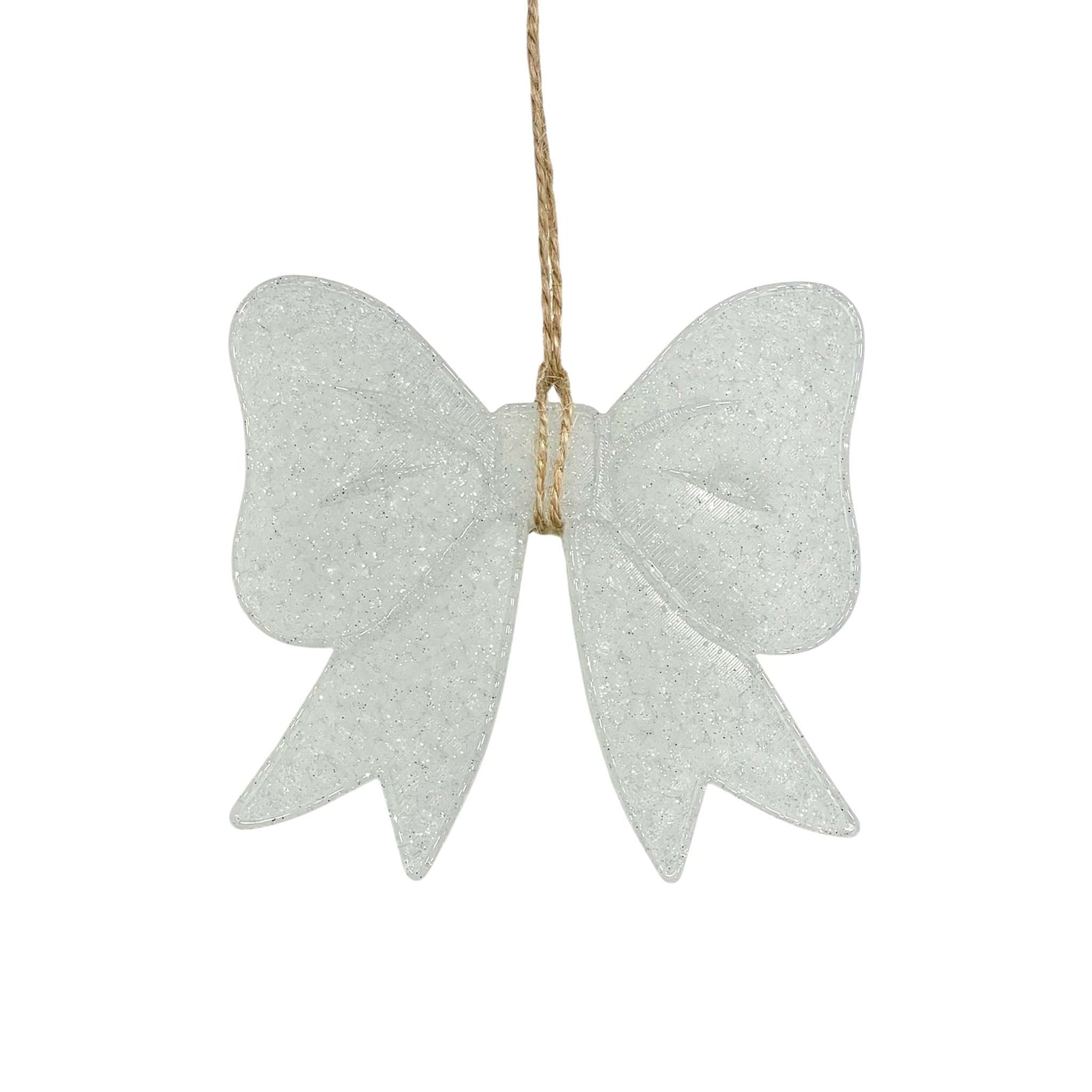 Funky Freshies Bow Air Freshener, color White Sparkle, scent Sweet Grace.
Funky Freshies by Funky Fleur De Lis hanging air freshener with a decorative bow shaped design, used to freshen spaces like cars, closets, bathrooms, and more; not edible and should be kept away from children and pets.
This Freshie comes ready to hang!
