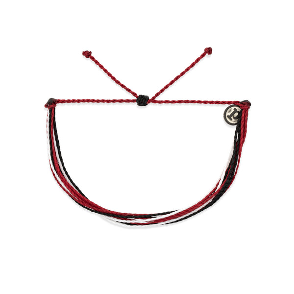 Gameday Bracelet in Maroon, Black, and White