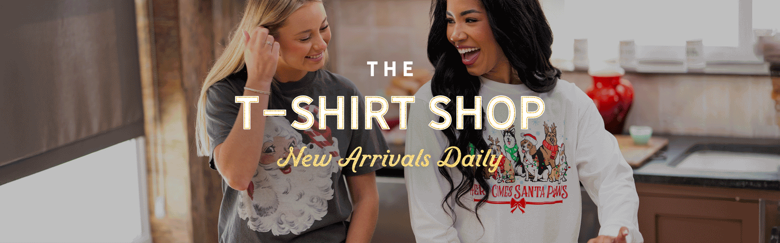 Shop t-shirts for the whole family with new arrivals everyday!
