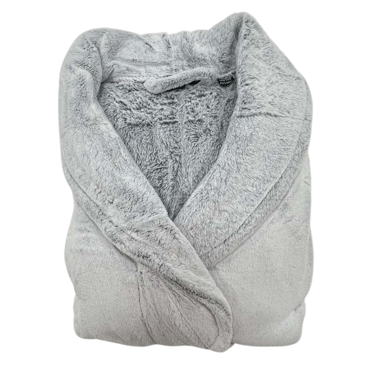 Mosaic Bath Velvet Robe in Cloudy Gray