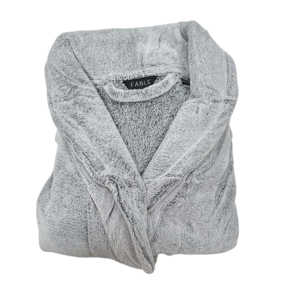 Mosaic Bath Velvet Robe in Fog Gray