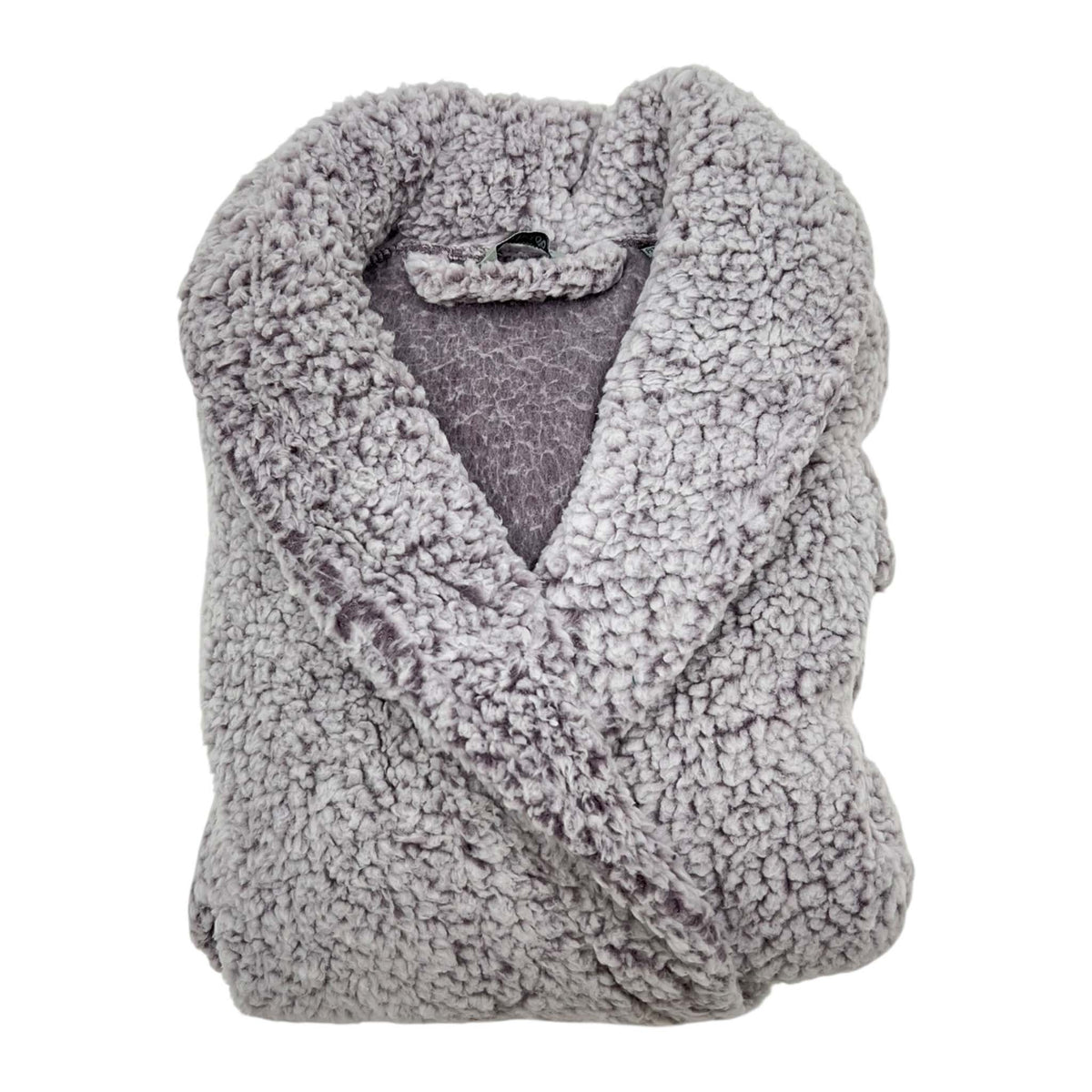 Mosaic Bath Sherpa Robe in Mauve