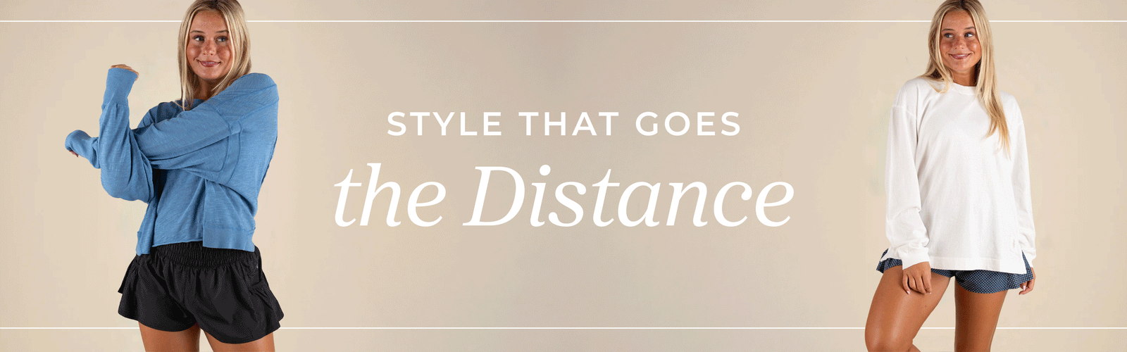 Style that goes the distance. Shop women's activewear.