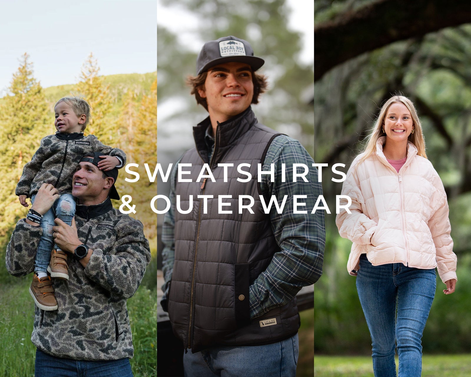 Shop sweatshirts and outerwear.