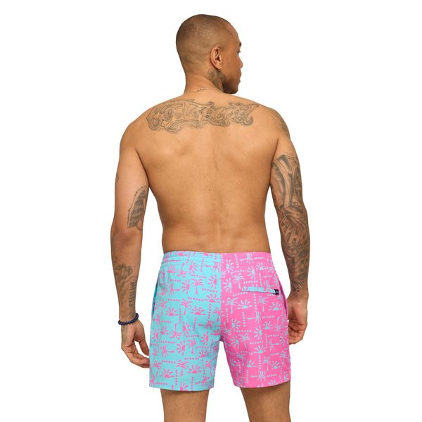 The Pacific Grid 5.5 Inch Lined Swim Shorts