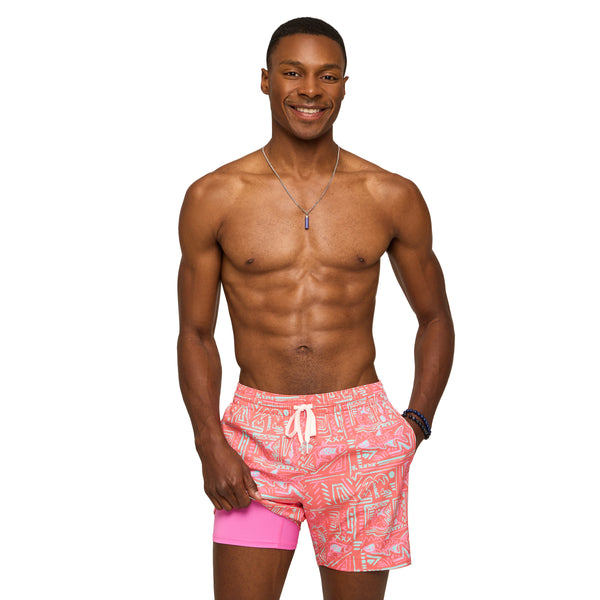 The Pyramid Poolside 5.5 Inch Lined Swim Shorts