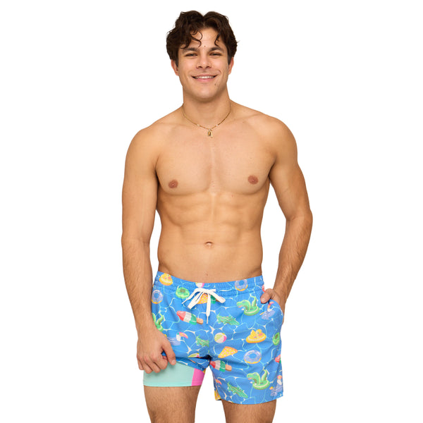 The Cannonball Crews 5.5 Inch Lined Swim Shorts