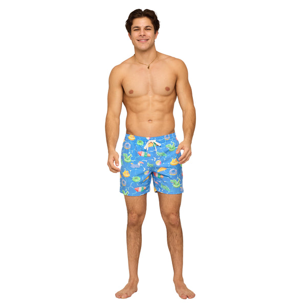 The Cannonball Crews 5.5 Inch Lined Swim Shorts