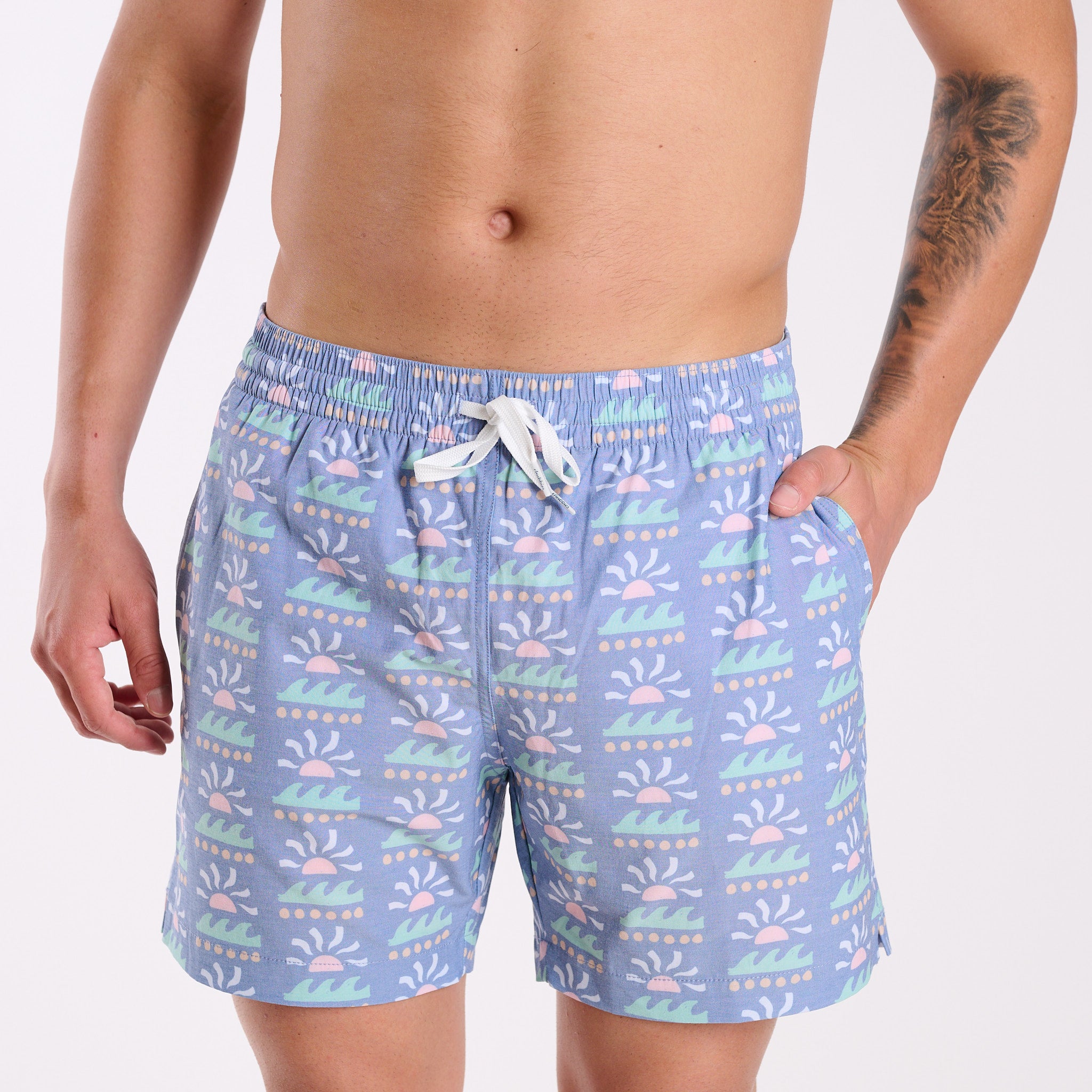 The Easygoers 5.5 Inch Lined Swim Shorts