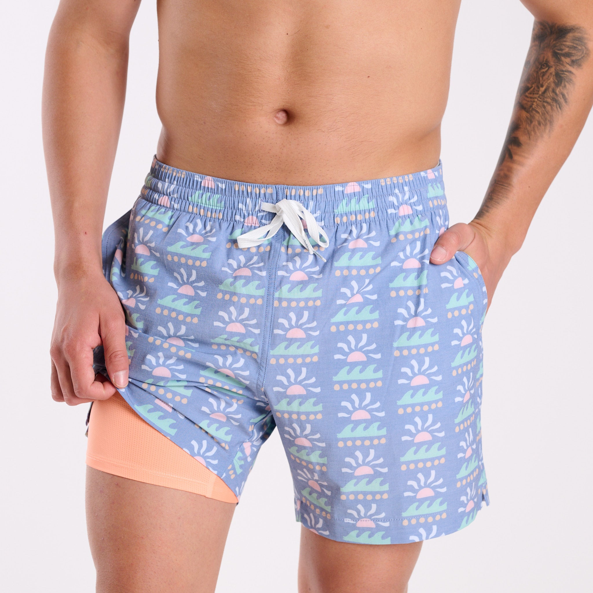 The Easygoers 5.5 Inch Lined Swim Shorts