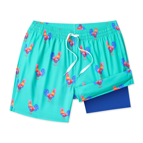 The Cockadoodle Doozies 5.5 Inch Lined Swim Shorts