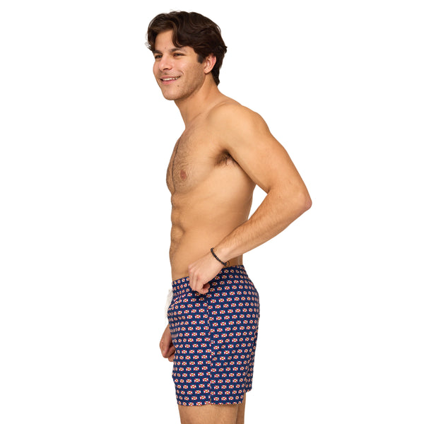 The Sunshine State Forida Flag 5.5 Inch Lined Swim Shorts