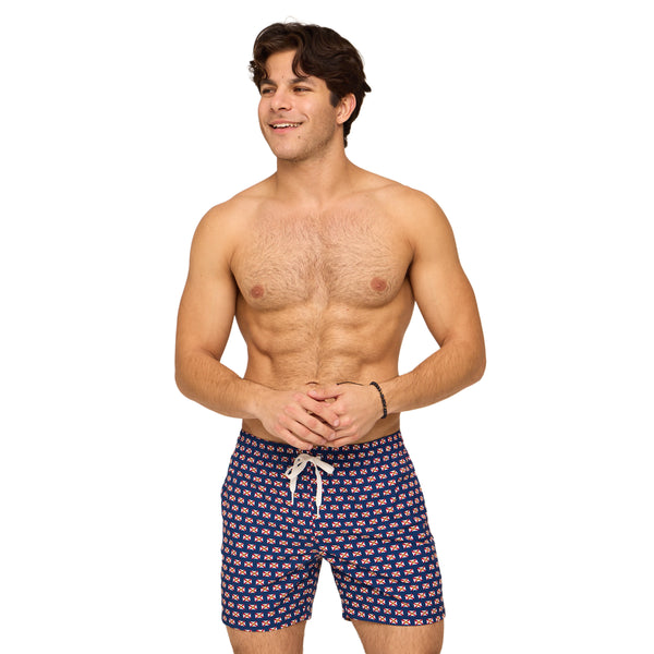 The Sunshine State Forida Flag 5.5 Inch Lined Swim Shorts