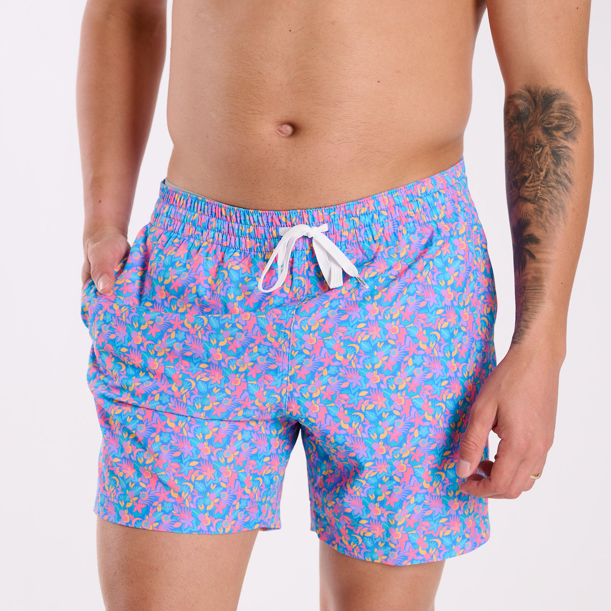 The Spades 5.5 Inch Lined Swim Shorts