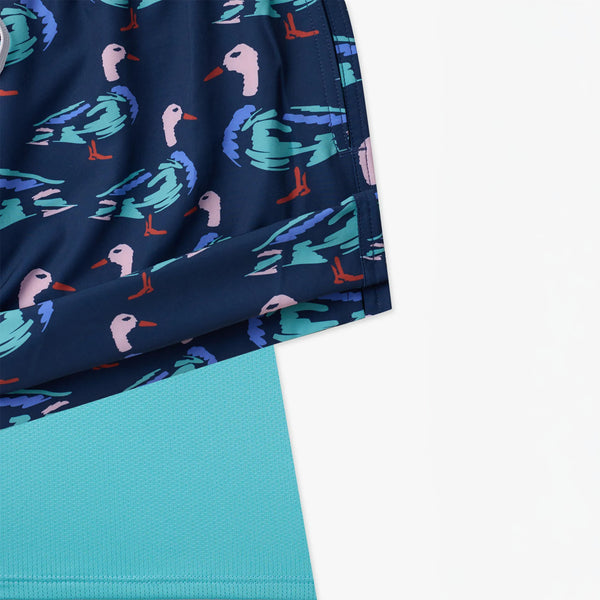 The Mallards Are the Moment 5.5 Inch Lined Swim Trunks