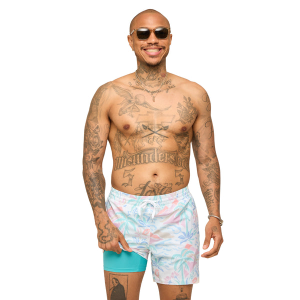 The Washed Ashores 5.5 Inch Lined Swim Shorts