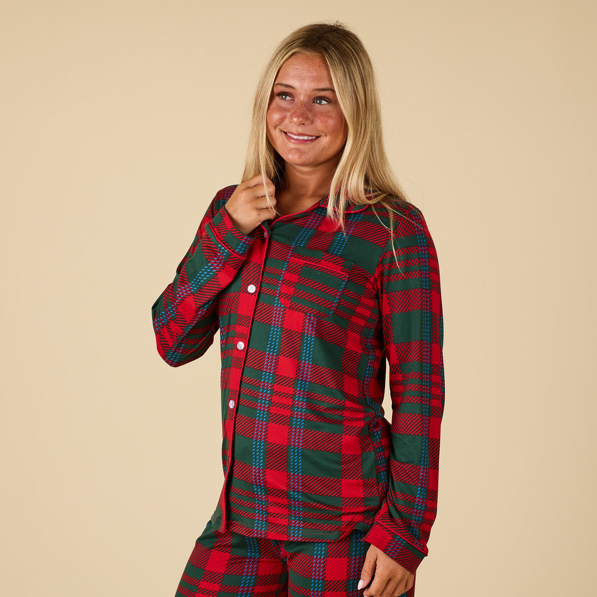 Women's Telluride Plaid Long Sleeve Pajama Top