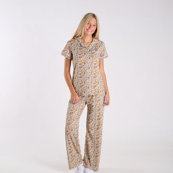 Leaves and Lattes Pajama Pants