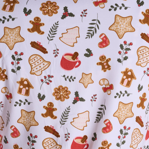 Women's Cookie Christmas Long Sleeve Sleep Top