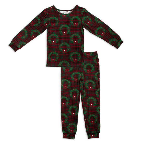 Toddler Merry Wreathmas Long Sleeve Pajama Set