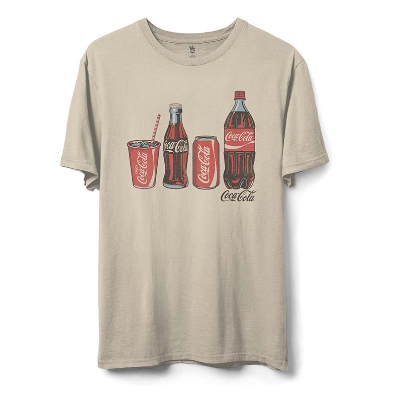 Coca-Cola Line Up Short Sleeve T-Shirt