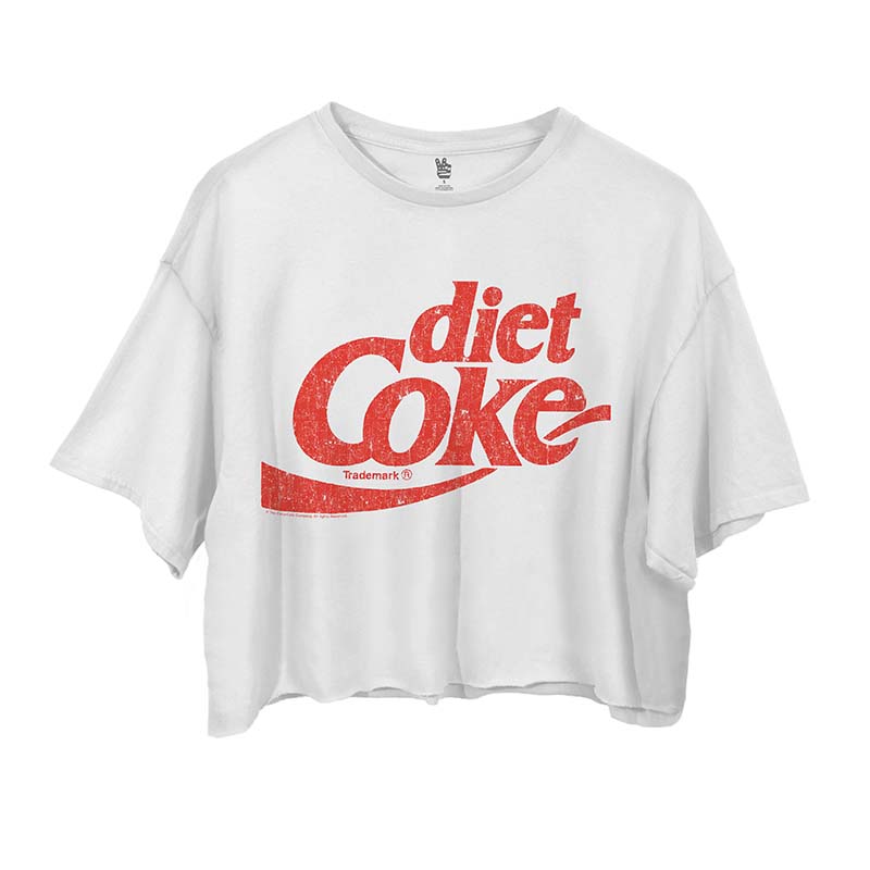 Diet Coke Logo Cropped Short Sleeve T-Shirt