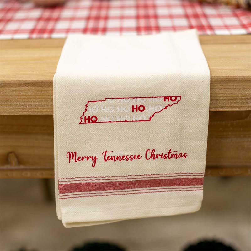 Merry Tennessee Christmas Hand Towel