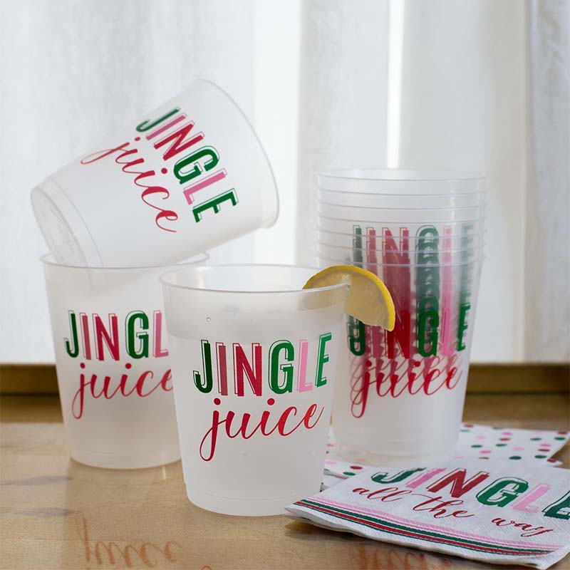 Jingle Juice Party Cups Set of 10