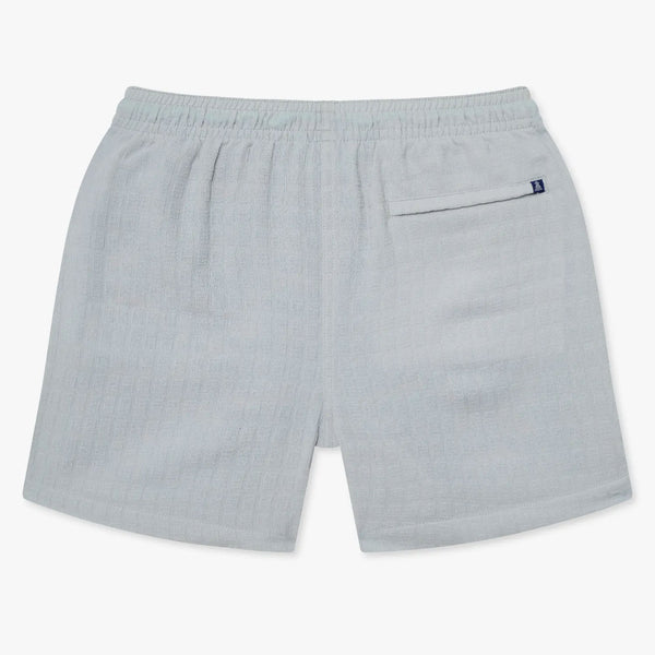 The Gravels 5.5 Inch Grid Textured Lined Swim Trunks