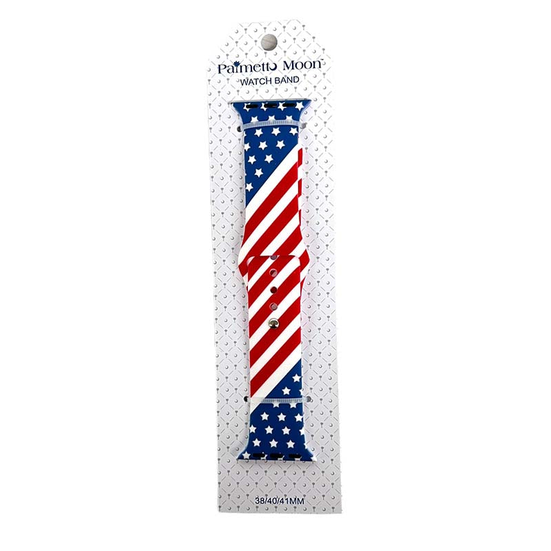 Flag Red White And Blue Watchband
