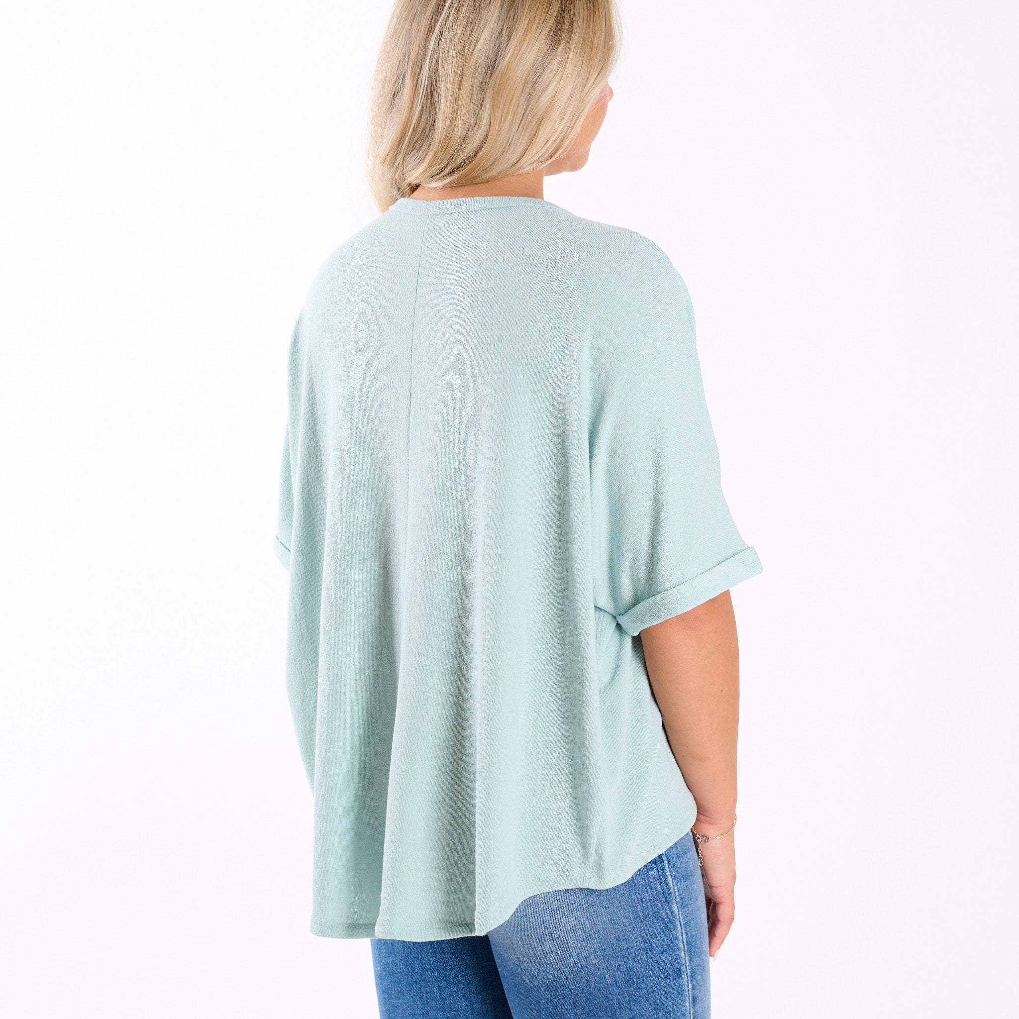 Crepe Swing Short Sleeve Top