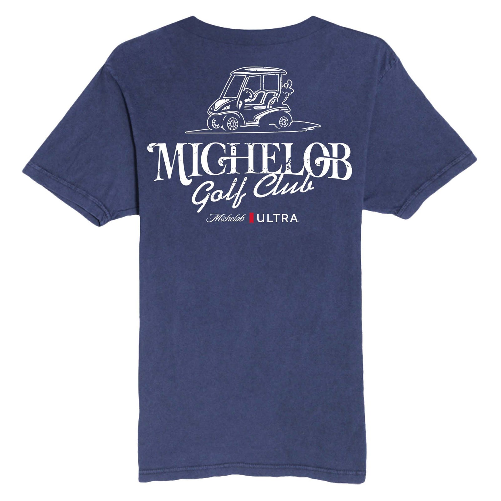 Michelob Golf Cart Denim Short Sleeve T-Shirt