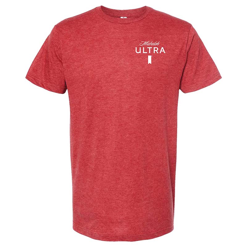 Mich Ultra Label Red Short Sleeve T-Shirt