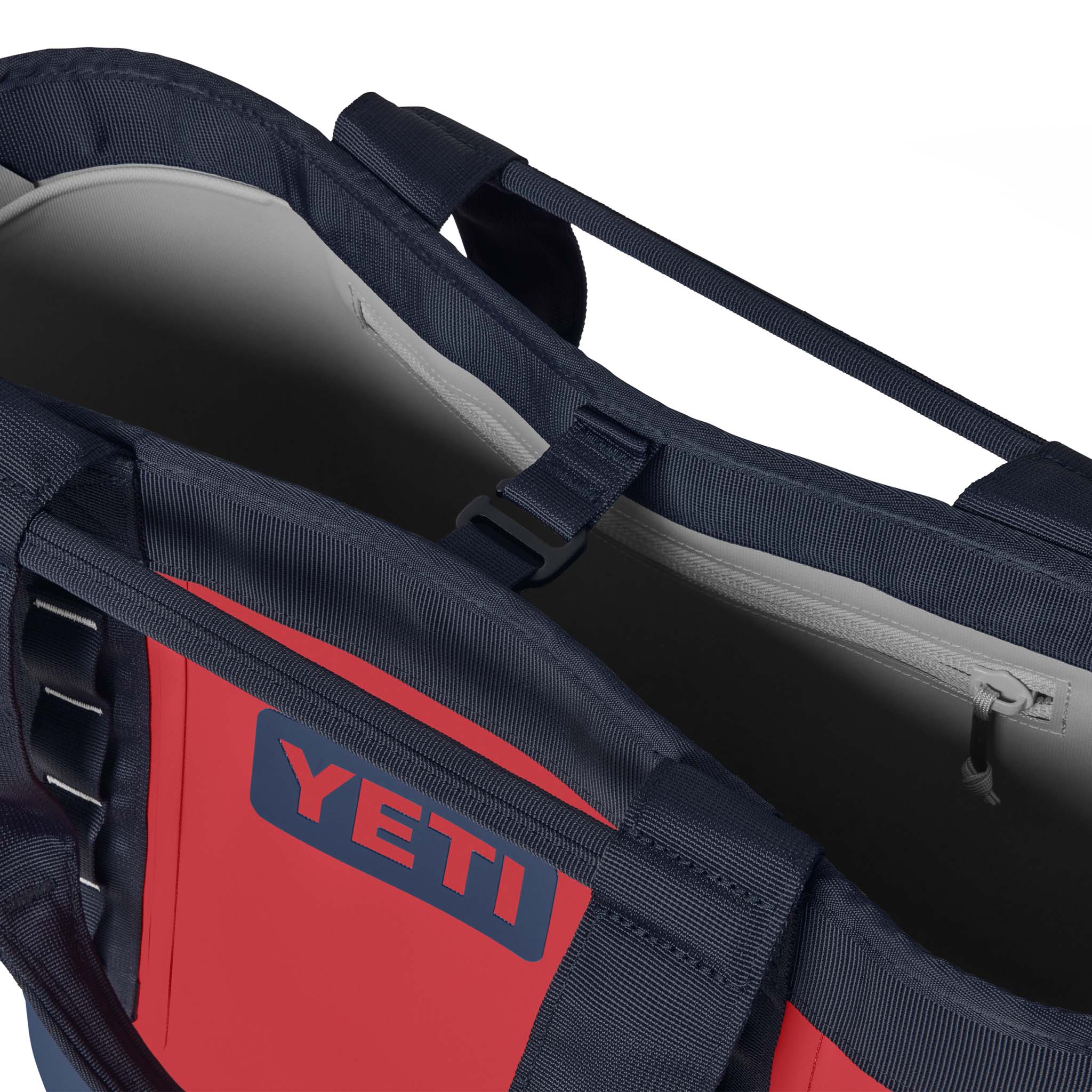 YETI Camino® Carryall 35 in Red and Navy | Palmetto Moon