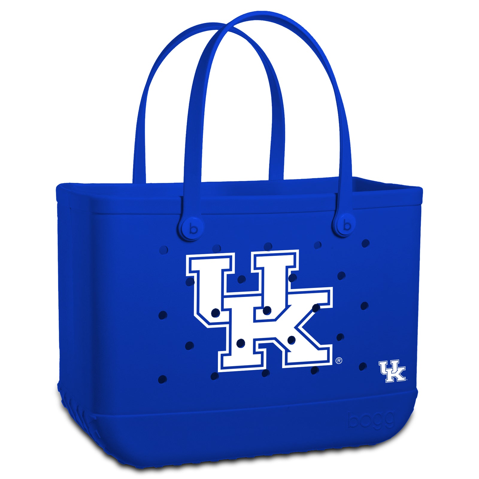 Kentucky Wildcats Original Bogg Bag in royal blue with large UK logo in white.