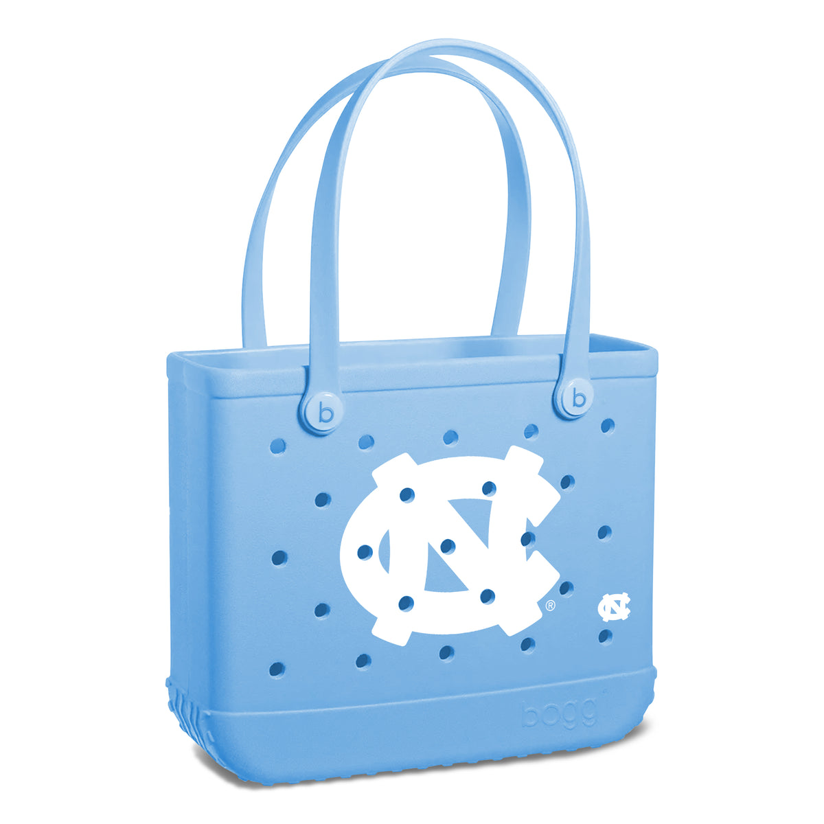 Wincraft North Carolina Tar Heels Baby Bogg Bag in light blue with large UNC logo printed on the side in white