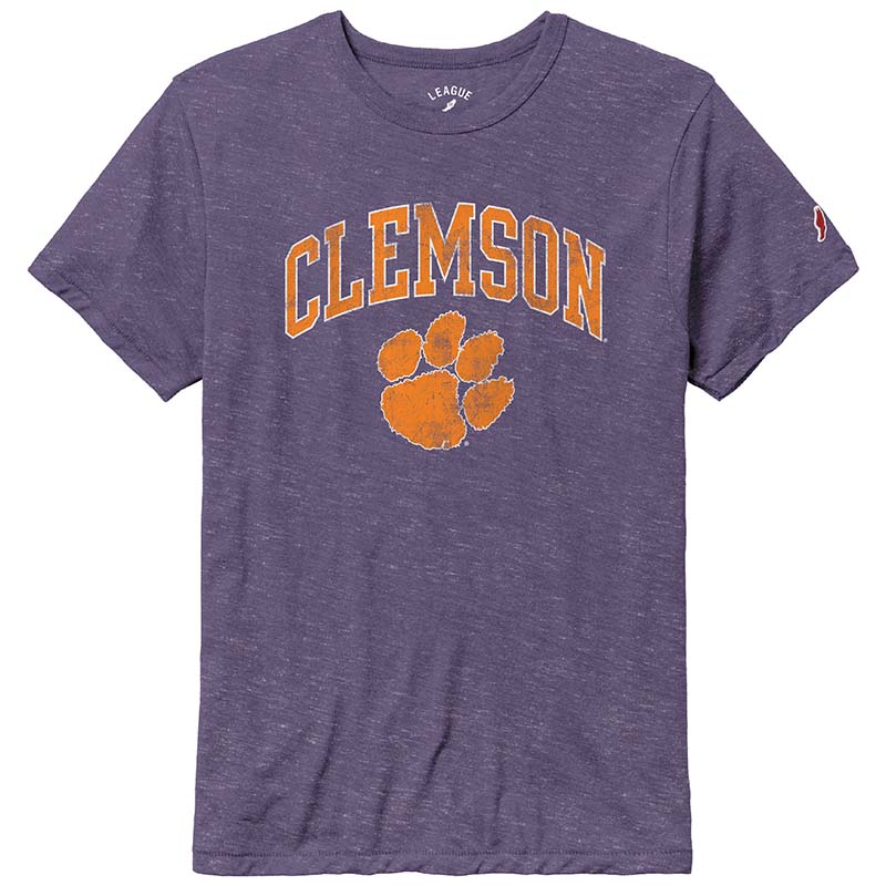Clemson Victory Falls Arch with Paw Short Sleeve T-Shirt