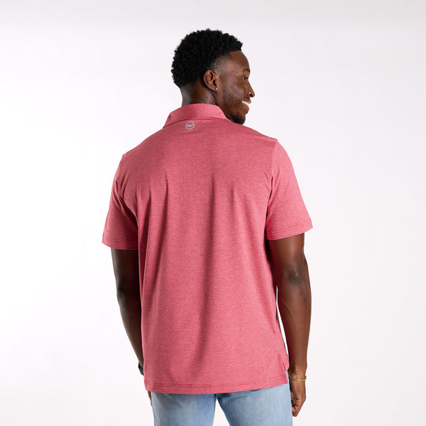 St. Jean Stripe Sankaty Polo in Lighthouse Red