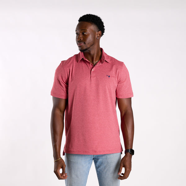 St. Jean Stripe Sankaty Polo in Lighthouse Red