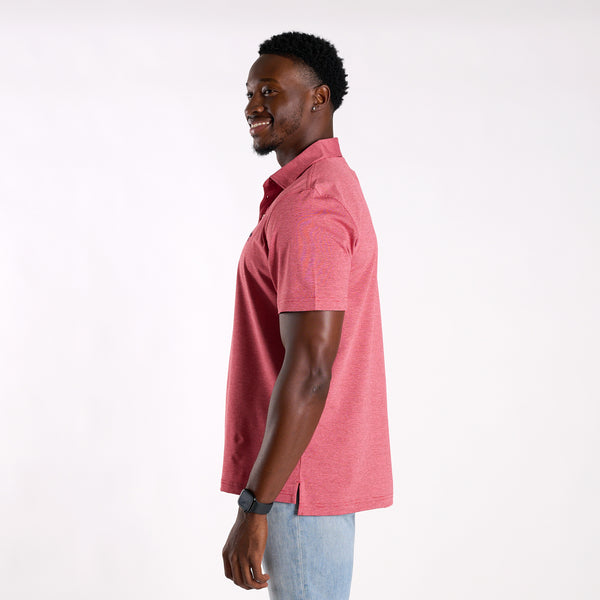 St. Jean Stripe Sankaty Polo in Lighthouse Red