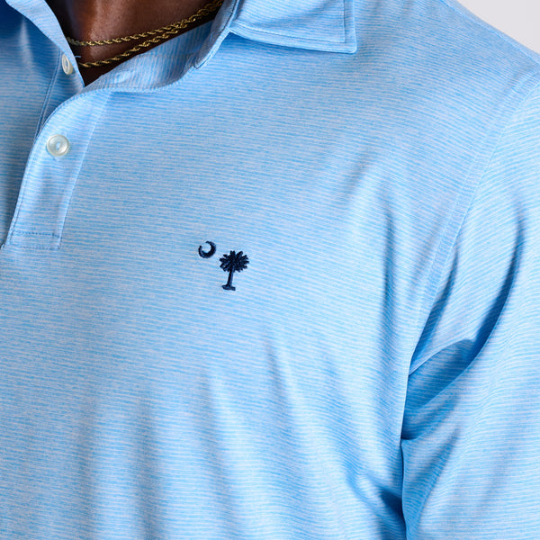 St. Jean Stripe Sankaty Polo in Ocean Breeze