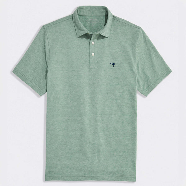 St. Jean Stripe Sankaty Polo in Olive Dusk and White