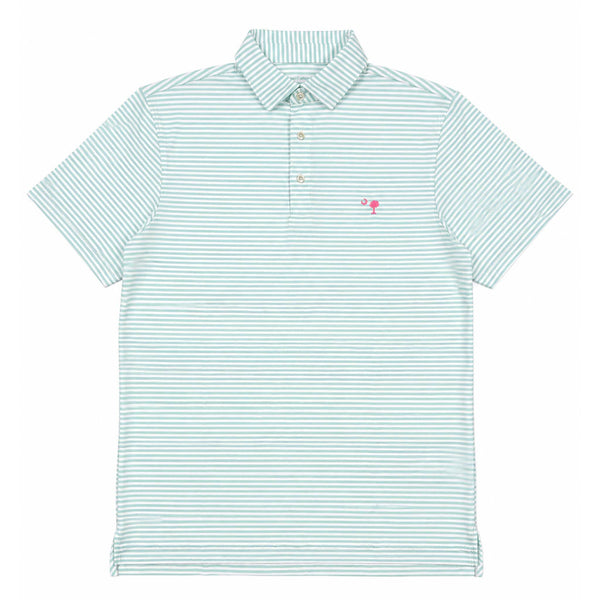 Heather Winstead Polo in Mangrove Mint and Tejeda