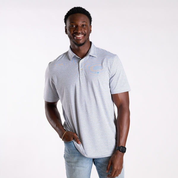 Winstead Sankaty Polo in White Cap and Tejeda