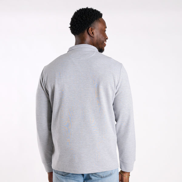 Men's Saltwater Quarter Zip Pullover in Granite